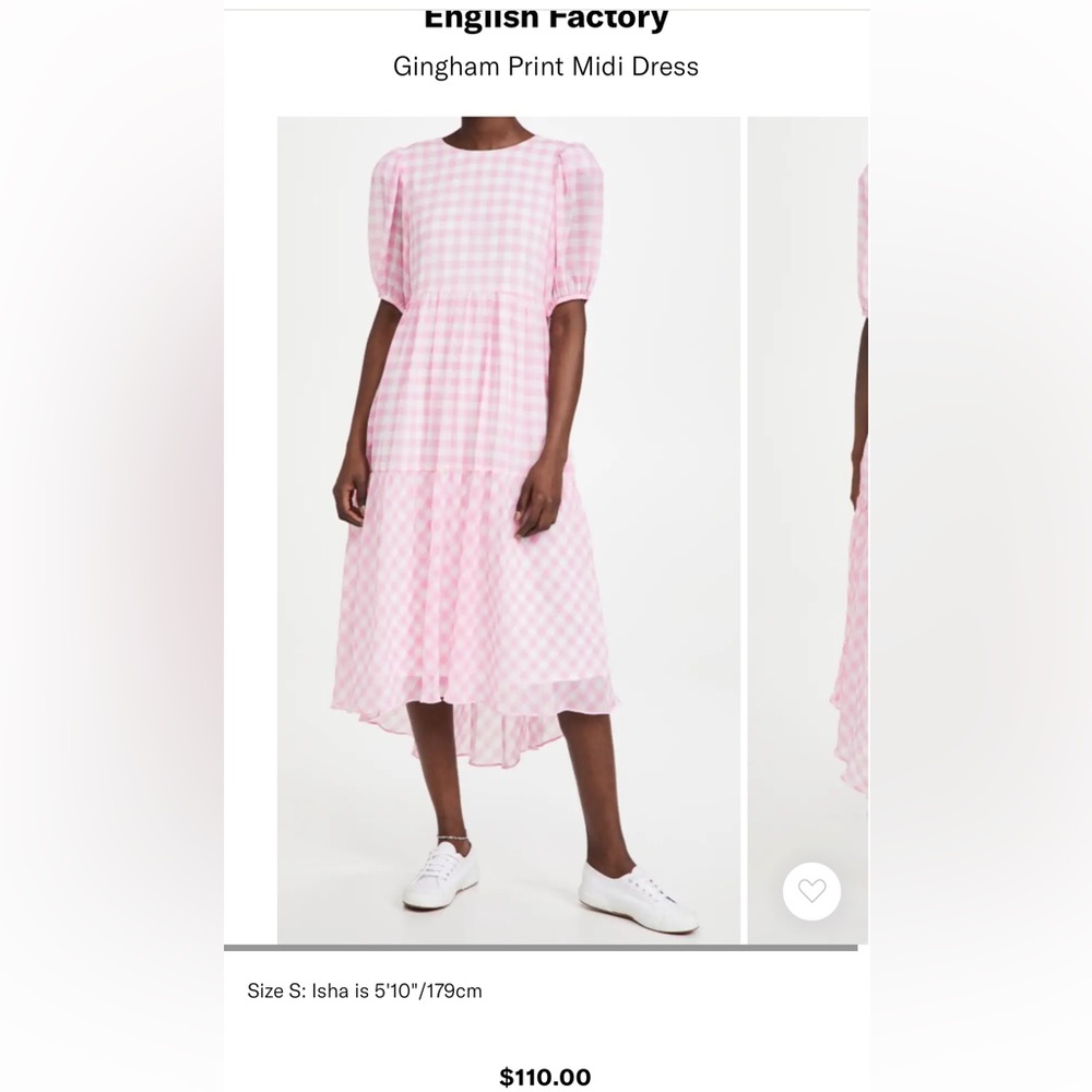 Medium English Factory Gingham Midi